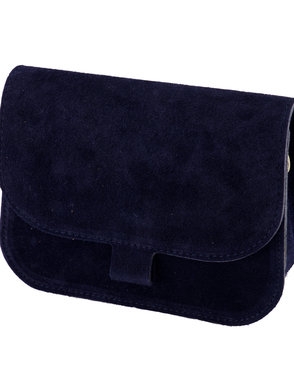 TAS FLORA DONKER BLAUW SUEDE