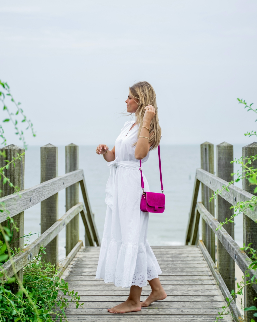 TAS FLORA FUCHSIA SUEDE