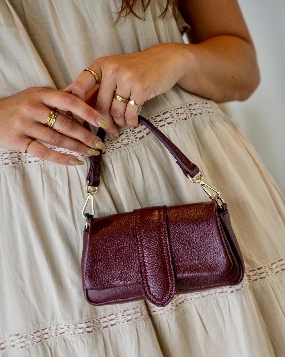 TAS BABY PUFFY JASMIN BORDEAUX