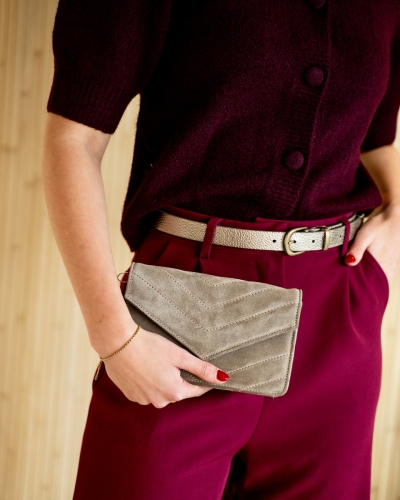 Gossip TAS LAURIE SUEDE GRIJS/TAUPE