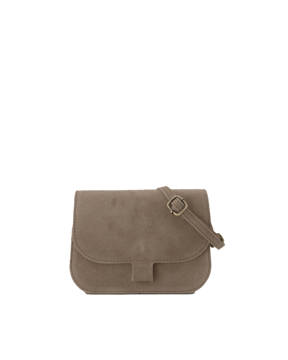 TAS FLORA SUEDE GRIJS/TAUPE