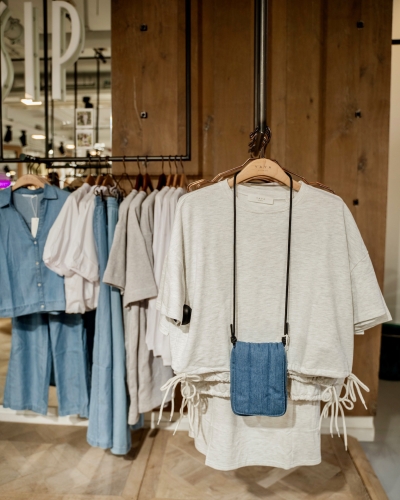 YAYA PADDED DENIM TELEFOONTAS