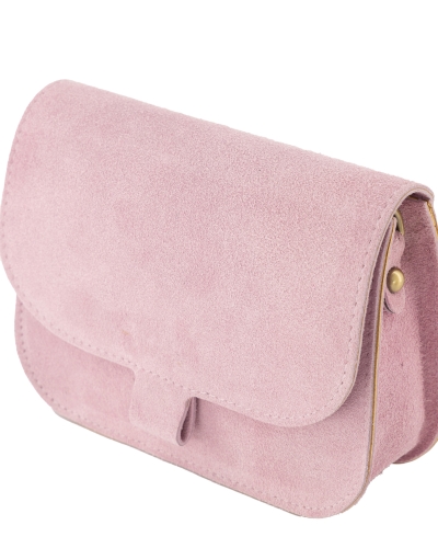 TAS FLORA SUEDE ROZE
