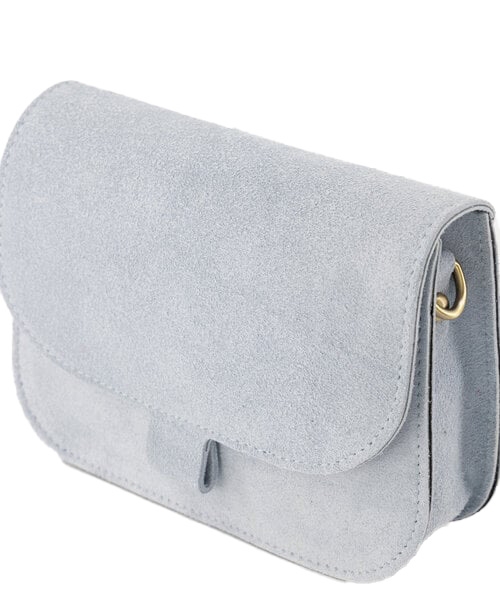 TAS FLORA SUEDE LICHT BLAUW