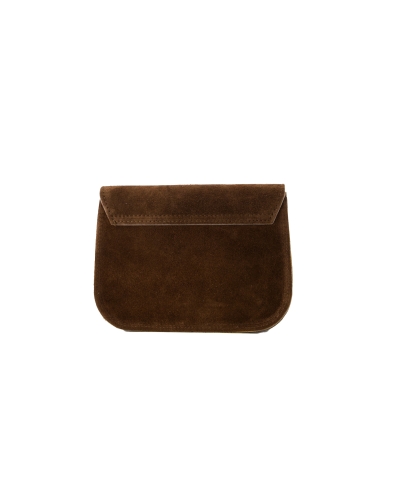 TAS FLORA SUEDE DONKER BRUIN