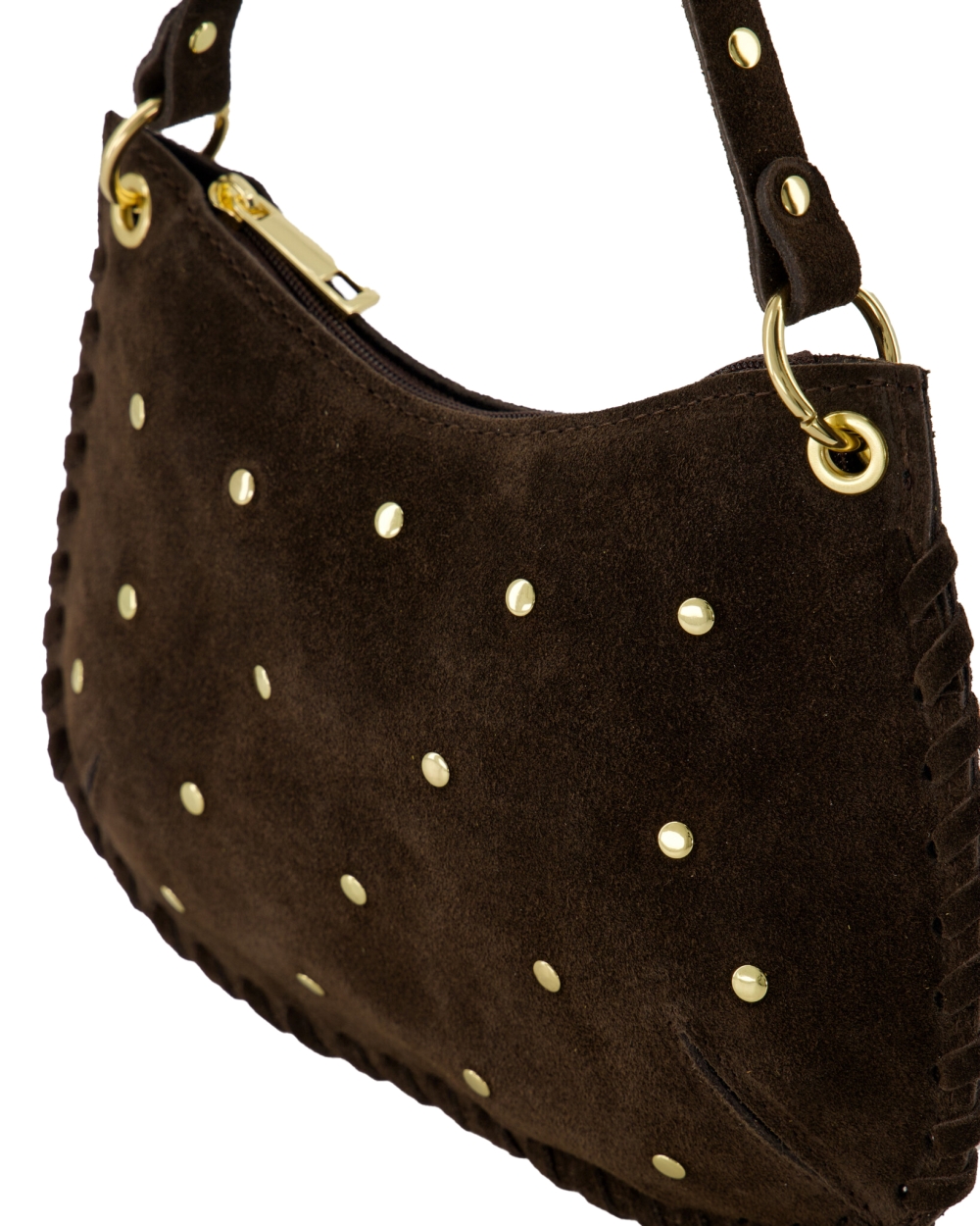 TAS CASEY SUEDE DONKERBRUIN