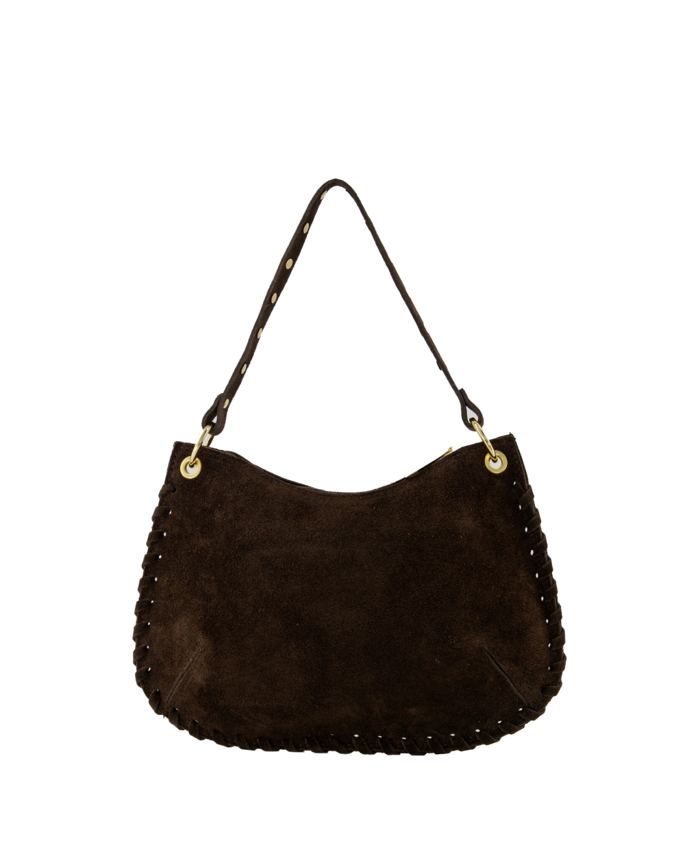 TAS CASEY SUEDE DONKERBRUIN