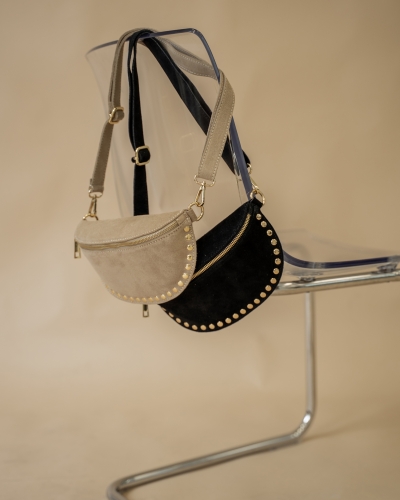 TAS DEBBY SUEDE ZWART