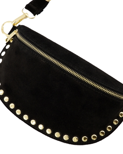 TAS DEBBY SUEDE ZWART