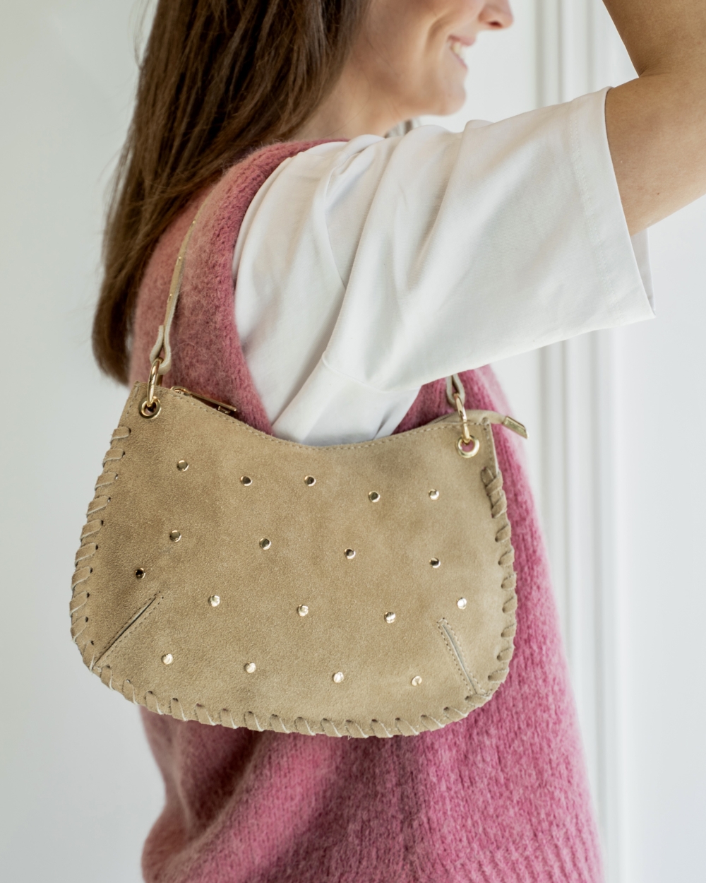 TAS CASEY SUEDE ZAND