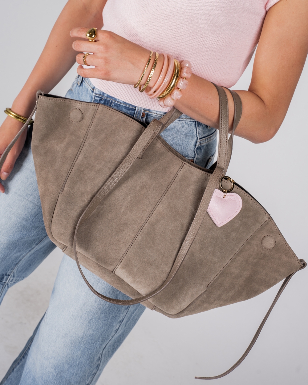 TAS MARTHA TAUPE SUEDE