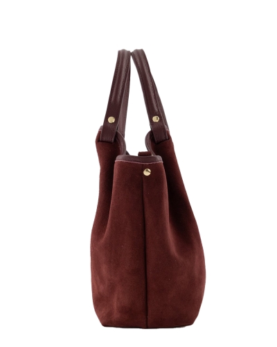 TAS LOU SUEDE BORDEAUX