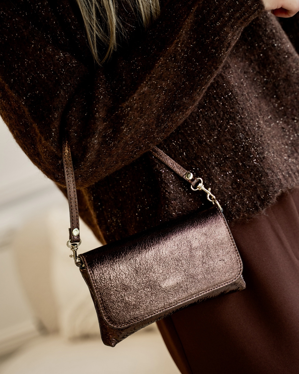TAS LARA BRUIN METALLIC