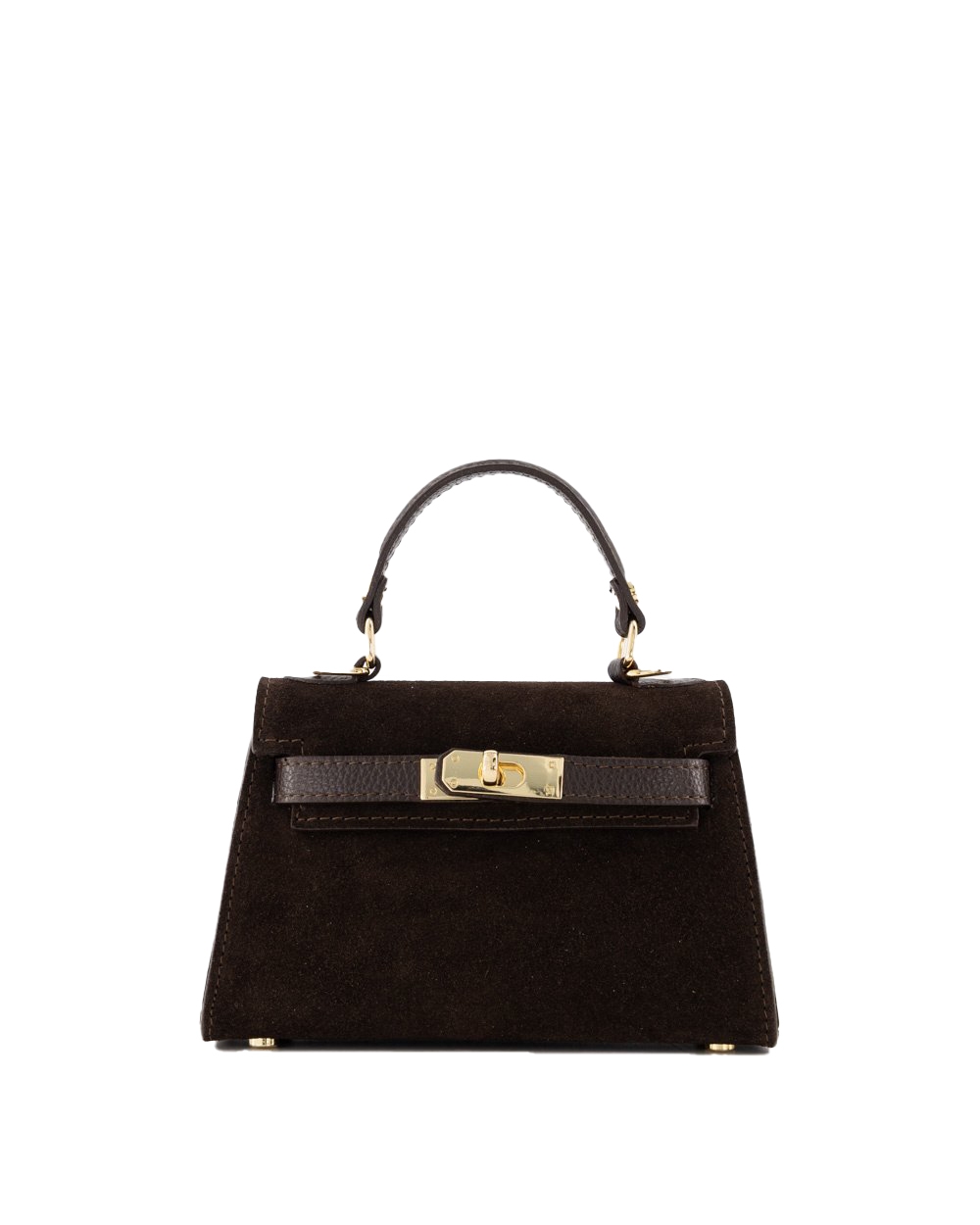 TAS GRACE SUEDE DONKER BRUIN