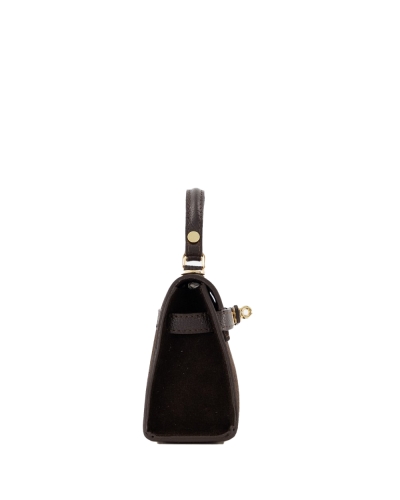 TAS GRACE SUEDE DONKER BRUIN