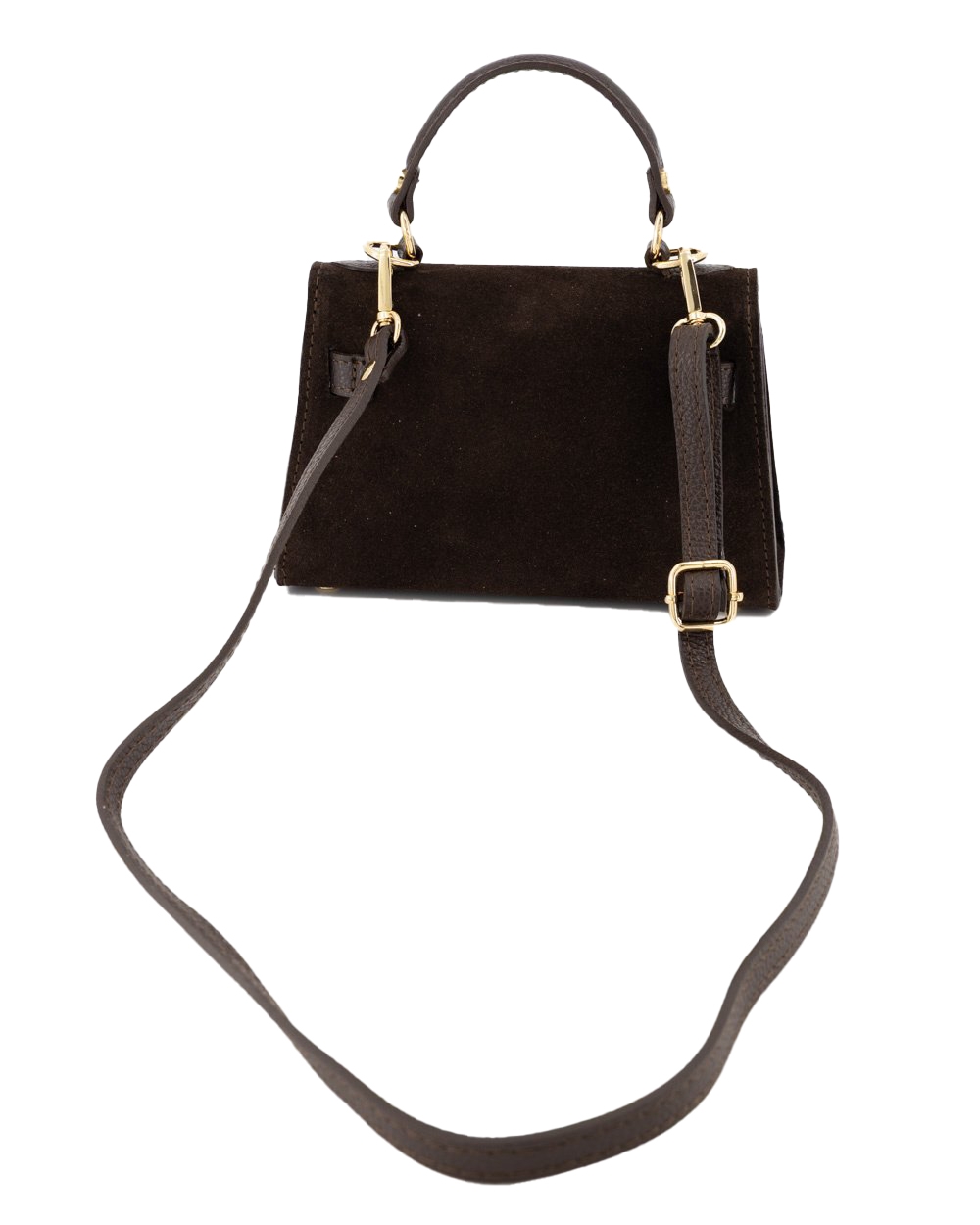 TAS GRACE SUEDE DONKER BRUIN