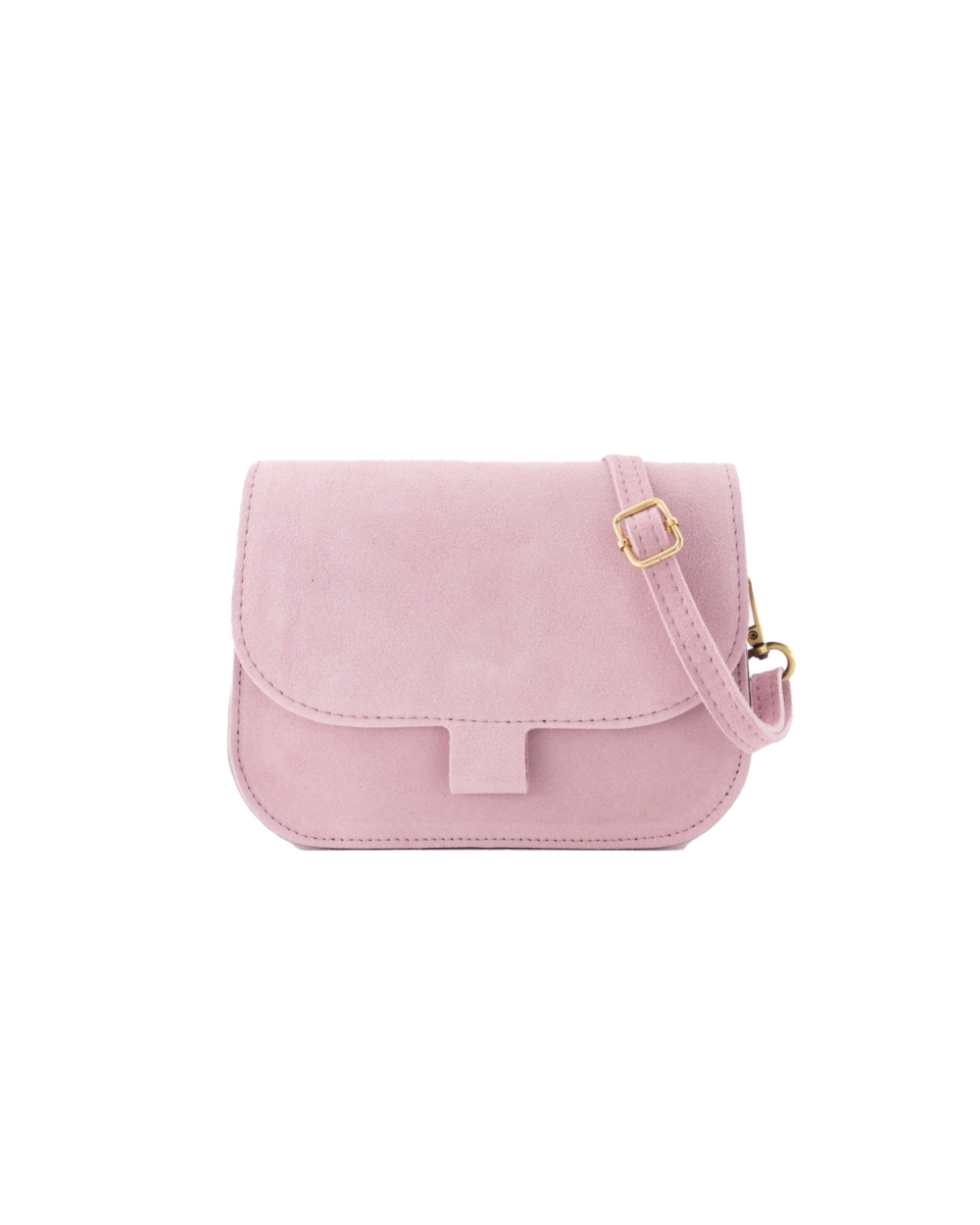 TAS FLORA SUEDE LICHT ROZE