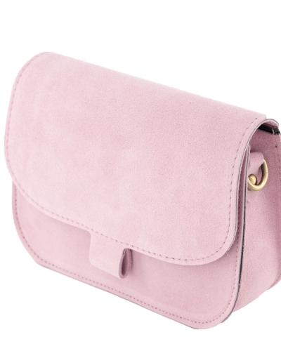 TAS FLORA SUEDE LICHT ROZE