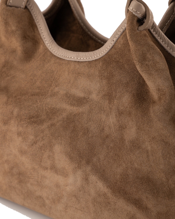 TAS LOU SUEDE TAUPE TRUFFEL