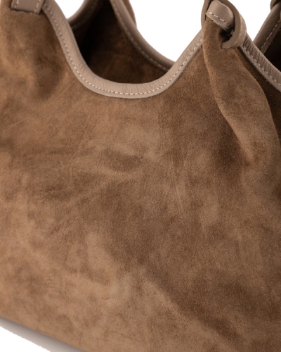 TAS LOU SUEDE TAUPE TRUFFEL