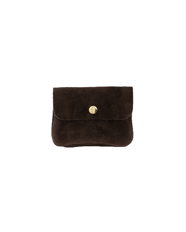 PORTEMONNEE LISA SUEDE DONKERBRUIN
