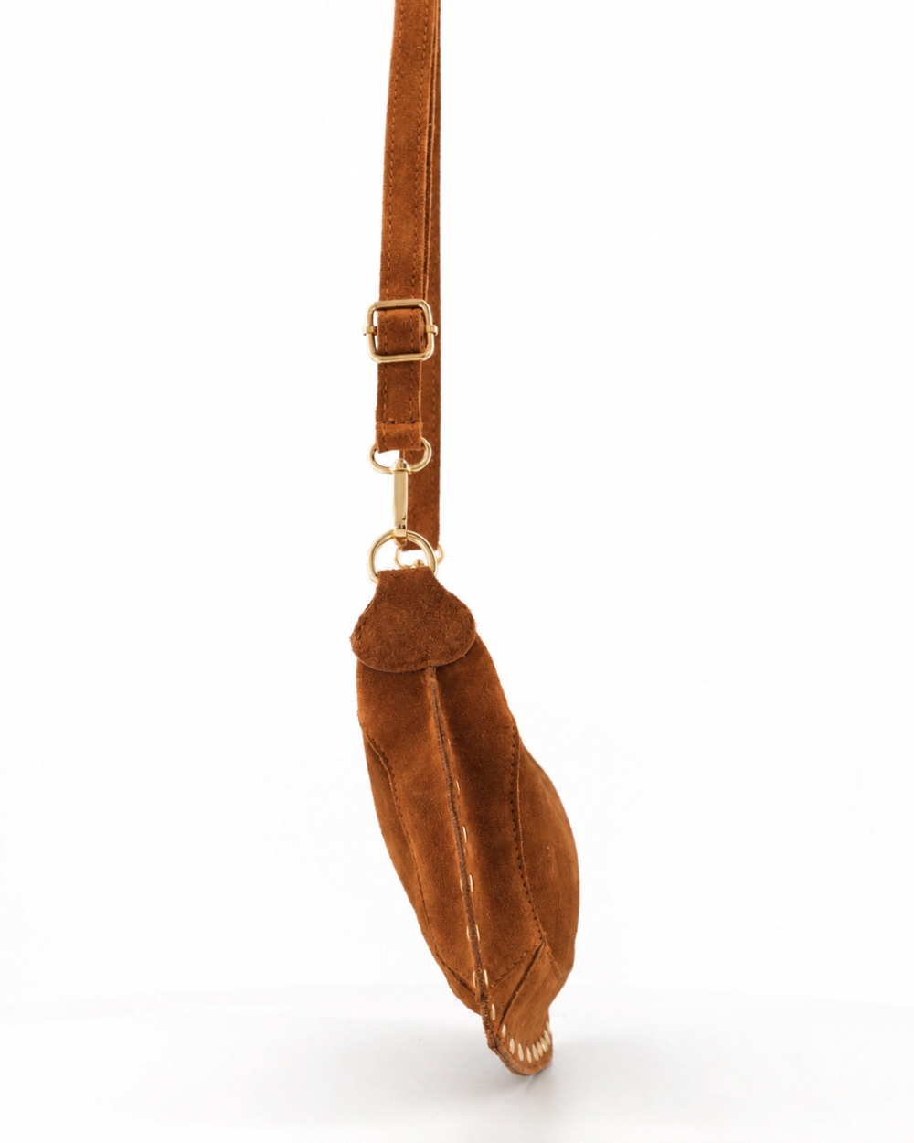 TAS MONICA SUEDE COGNAC