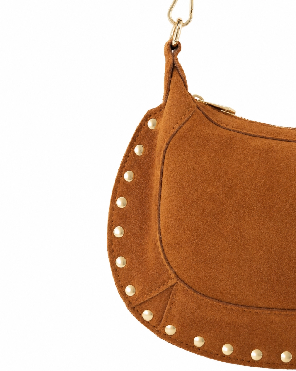 TAS MONICA SUEDE COGNAC