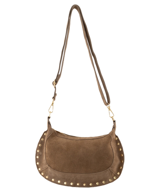 TAS MONICA SUEDE TAUPE