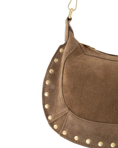 TAS MONICA SUEDE TAUPE