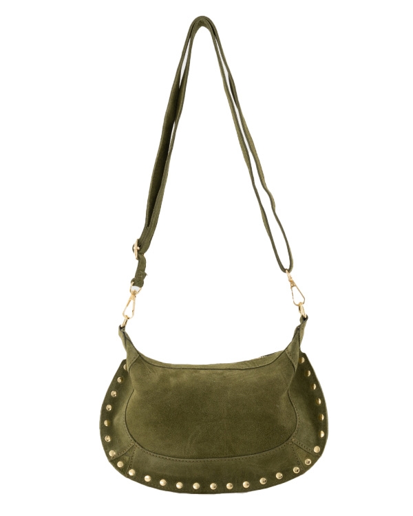 TAS MONICA SUEDE GROEN