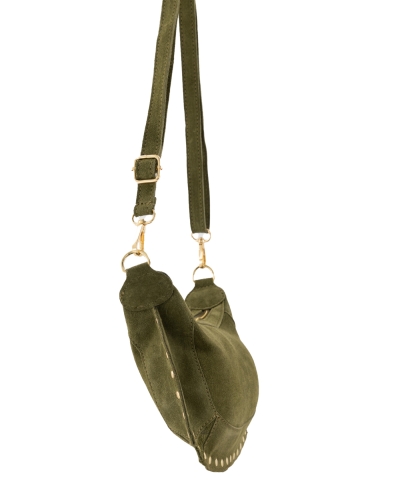 TAS MONICA SUEDE GROEN