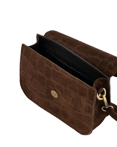 Gossip TAS FLORA TOSCANA CROCO Donkerbruin