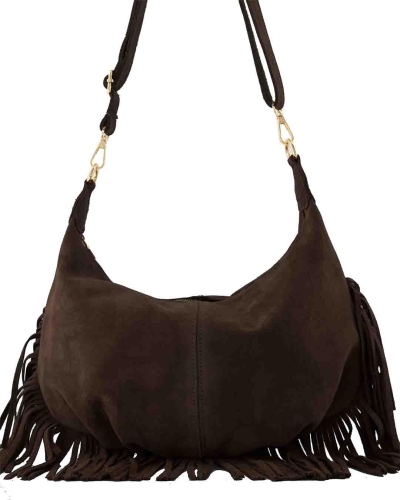 Gossip TAS VROMY SUEDE Donkerbruin