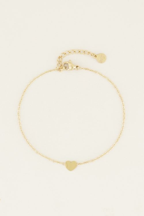 ARMBAND MET KLEIN HARTJE GOUD