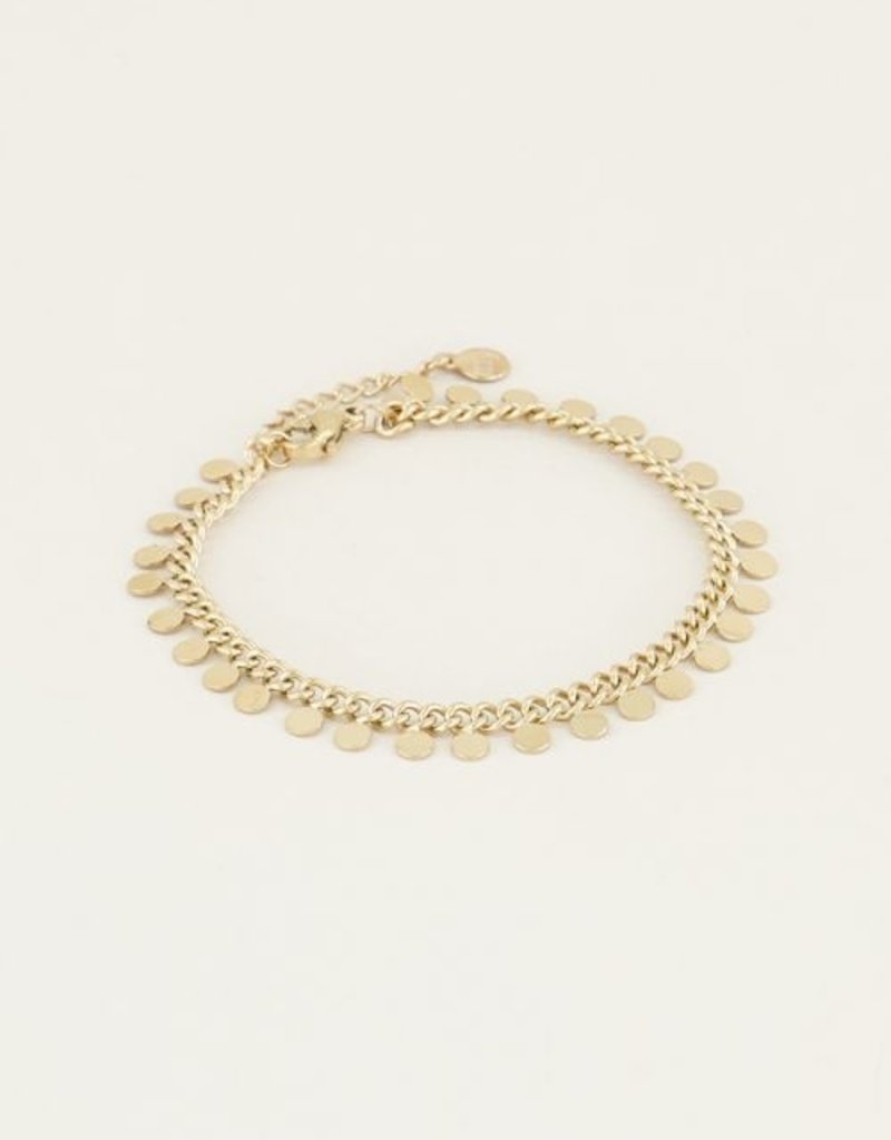 ARMBAND MUNTJES GOUD
