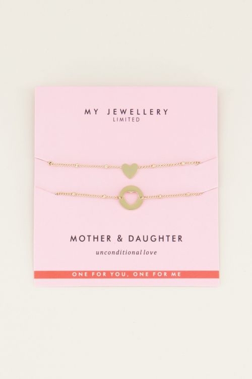 MOEDER & DOCHTER ARMBAND GOUD
