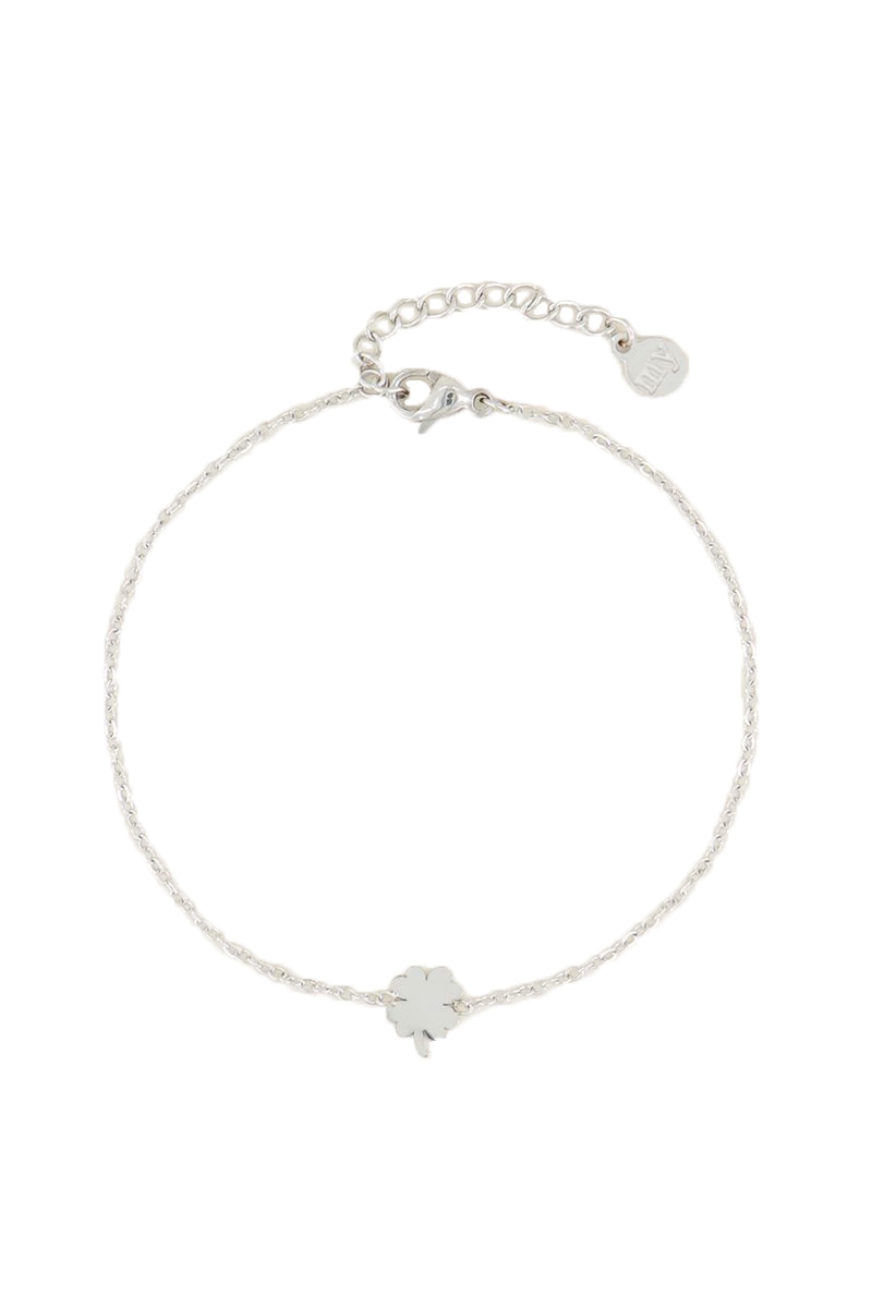 KLAVERTJE ARMBAND ZILVER