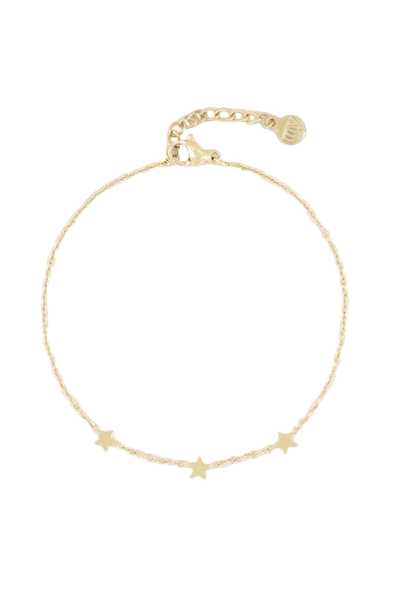 ARMBAND DRIE STERREN GOUD