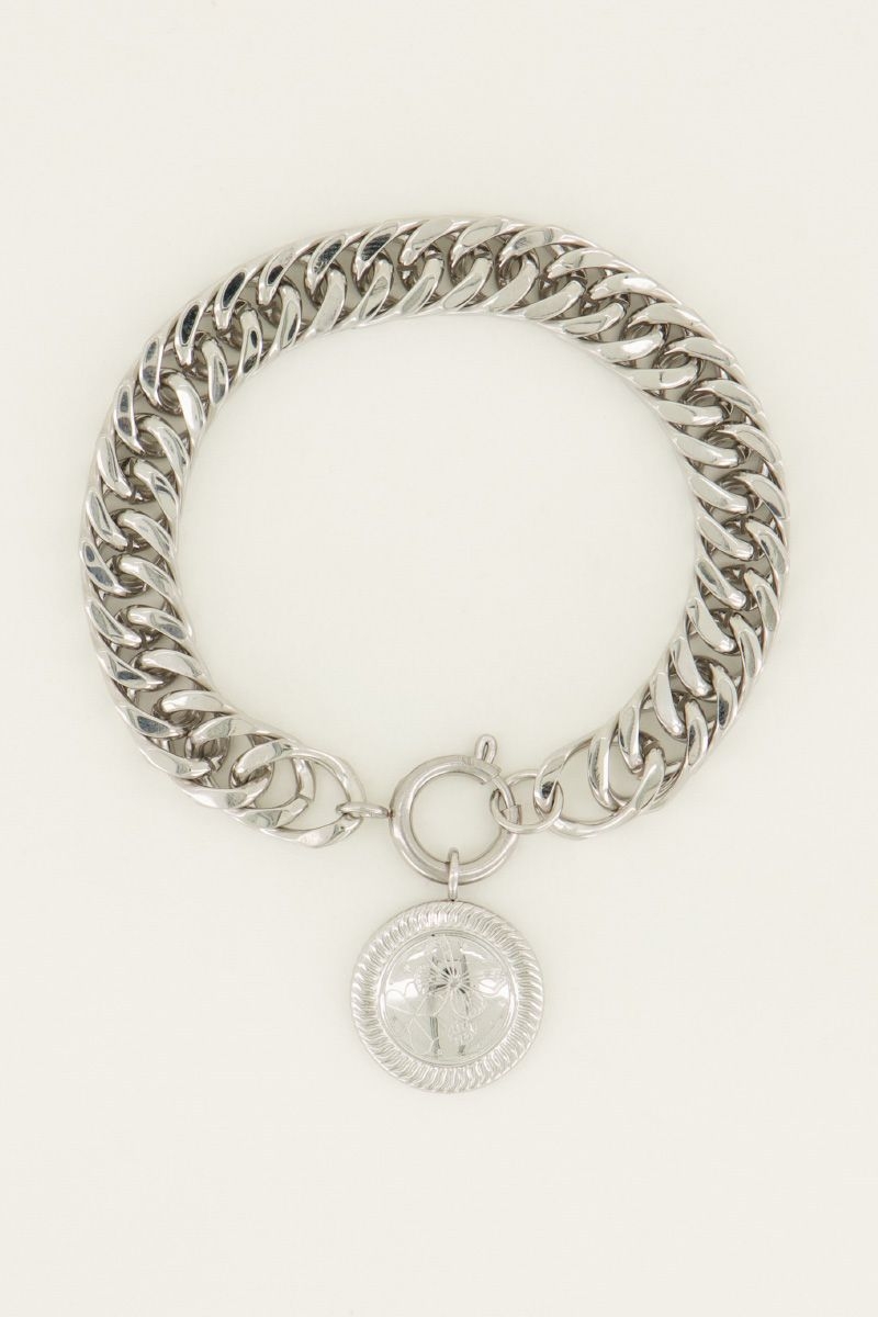 Schakelarmband munt
