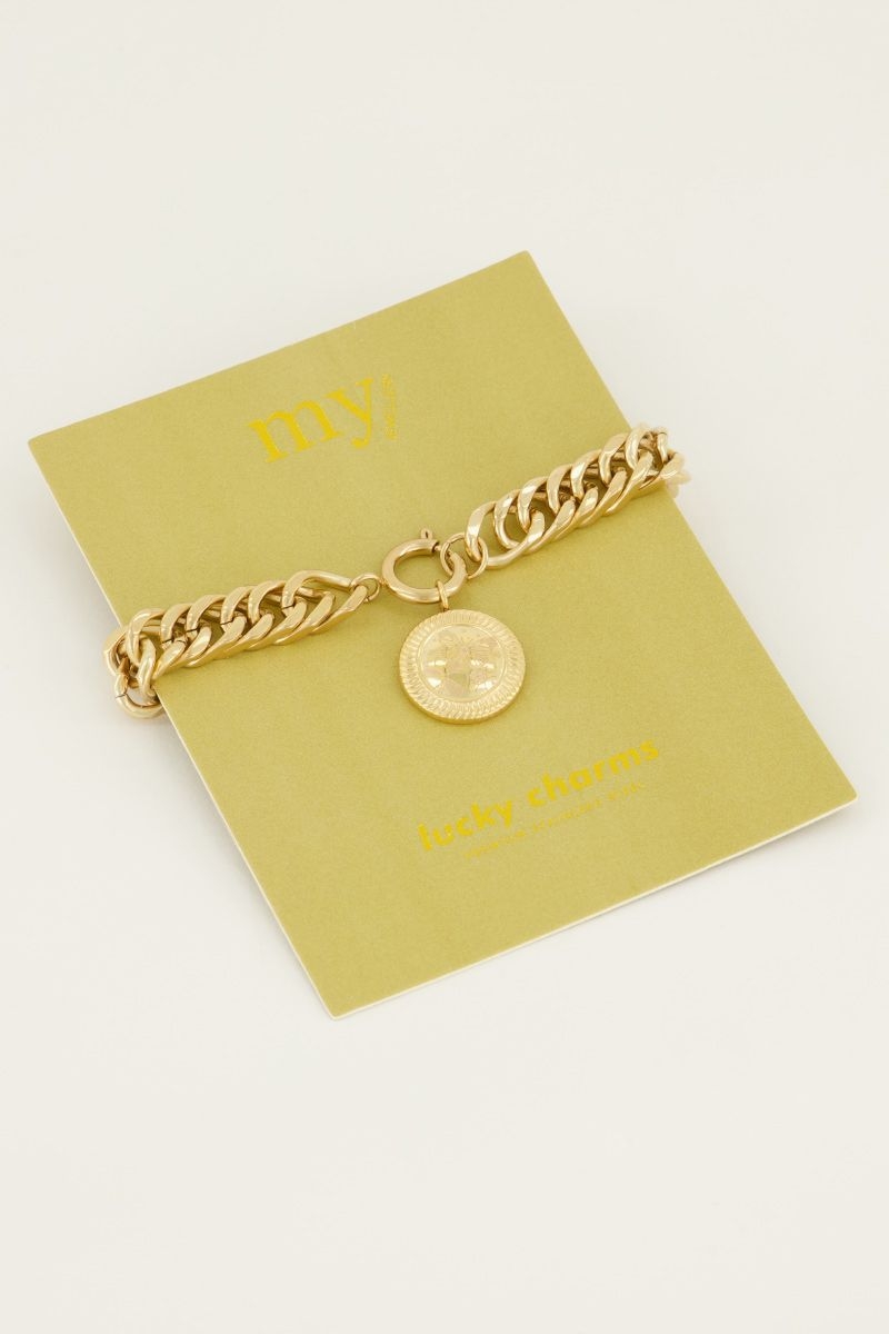 Schakelarmband munt