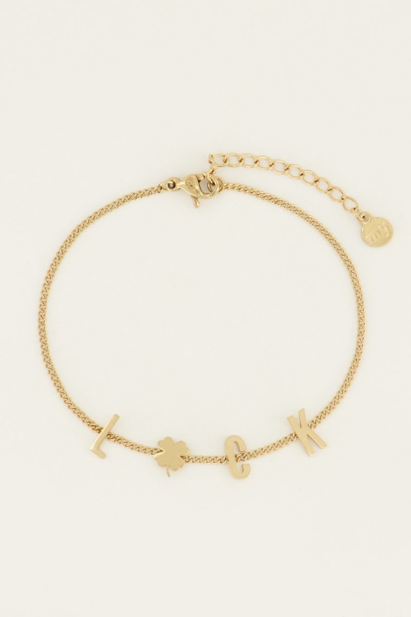 Armband luck letters