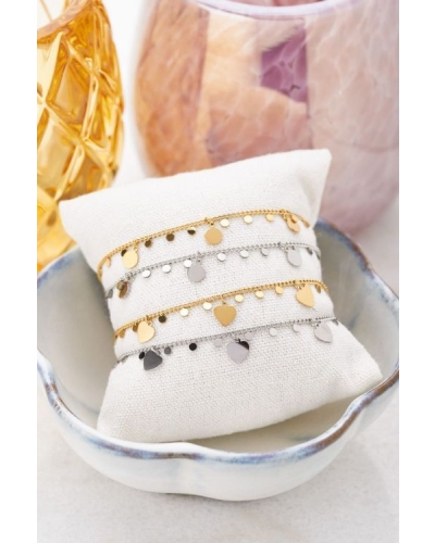 My Jewellery ARMBAND HARTJES & BEDELS ZILVER 