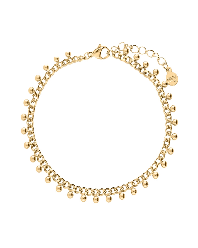 SCHAKELARMBAND MET BOLLETJES