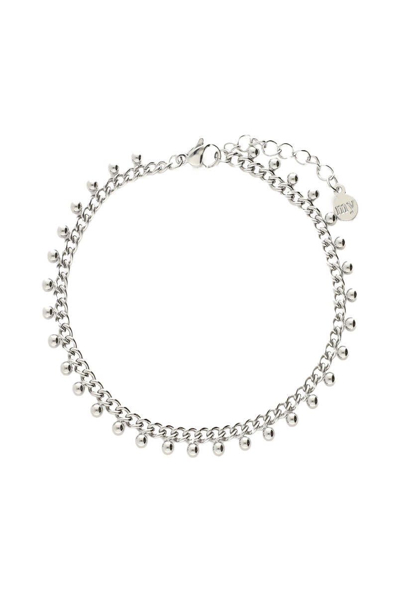 SCHAKELARMBAND MET BOLLETJES