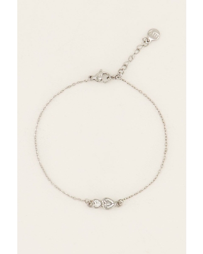 My Jewellery Bracelet 2 heart stones MJ07081