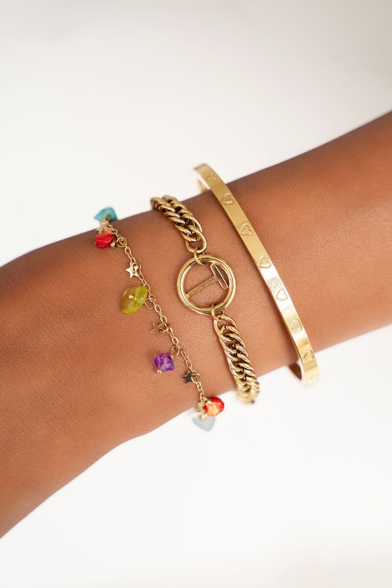 MY JEWELLERY BANGLE ENGRAVED HEARTS