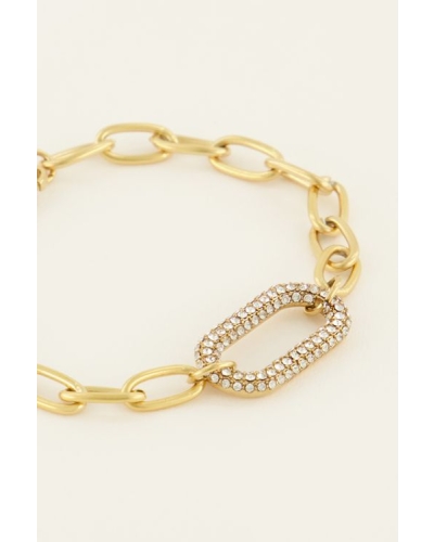 My Jewellery BRACELET CHAIN AND STONES GOUD