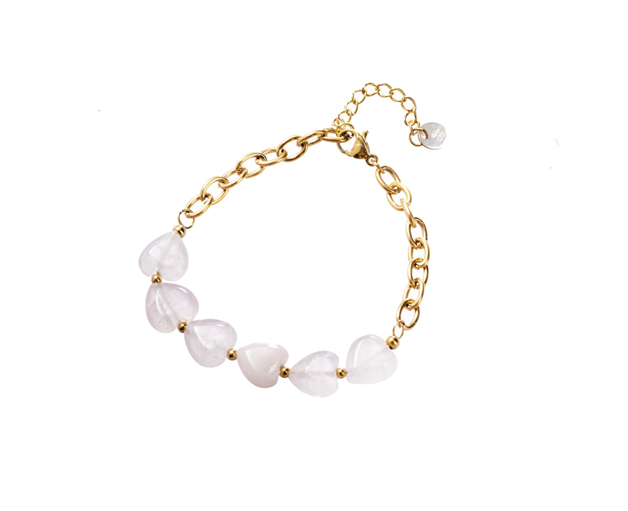 GO DUTCH LABEL ARMBAND MET PAARSE STENEN