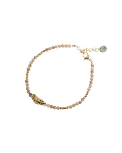 GO DUTCH LABEL ARMBAND MET BEIGE KRALEN
