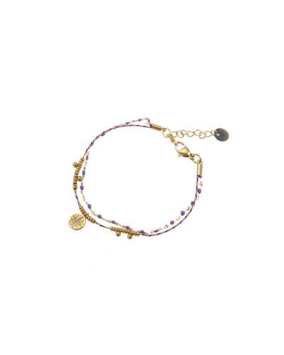 Day & Eve DUBBELE ARMBAND MET MUNTJE B2871-5